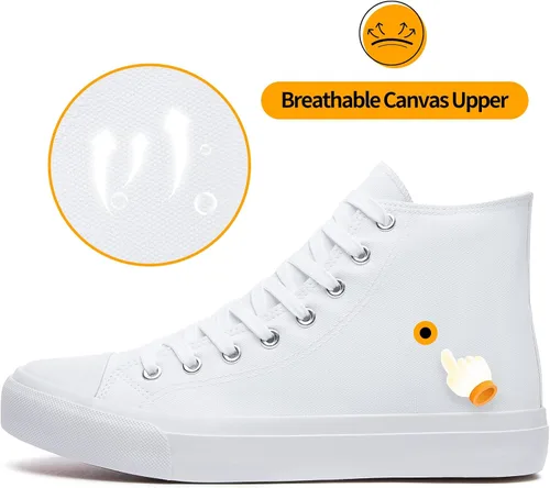 Miniatura 67 de ZGR Tenis de lona para hombre, con cordones, clásicos, casuales, para caminar