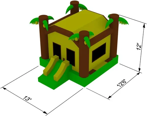 Miniatura 5 de Casa de despedida de selva de grado comercial 100% PVC con soplador
