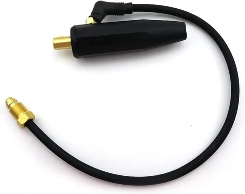 WeldingCity Conector de enchufe de adaptador de cable tipo Dinse (50mm) con manguera separada para antorcha de soldadura TIG refrigerada por aire