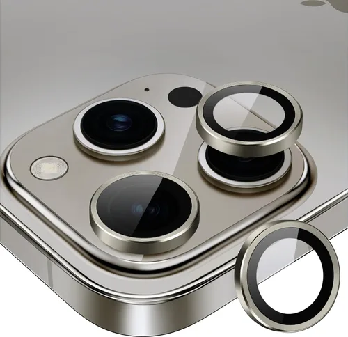 Miniatura 23 de Protector de Lente de Cámara Bling para iPhone 17 Pro / 17 Pro Max, Anillo de Metal con Diamante Individual con Dureza 9H, Protector de Pantalla