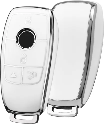 Miniatura 19 de ELOHEI Funda para llavero de Mercedes Benz, funda suave de alta calidad de protección completa de 360 grados, accesorios para Mercedes Benz E, S, C