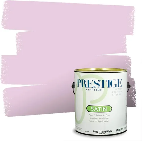 Miniatura 22 de PRESTIGE Pinturas de pintura interior e imprimación en uno, 1 galón, plano, combinación comparable de Sherwin Williams* Kimono Violet*