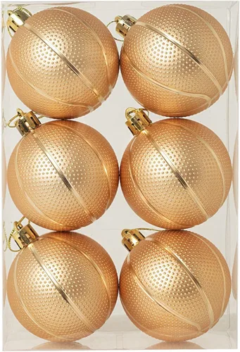 Miniatura 7 de Ochine 6 bolas de Navidad de fútbol con temática de pelota de Navidad, bolas decorativas colgantes de fútbol de Navidad, adornos de árbol de Navidad