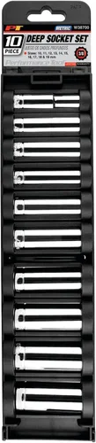 Miniatura 3 de Performance Tool W38700 - Juego de llaves métricas profundas de 10 piezas, 3/8 pulgadas, 12 puntos