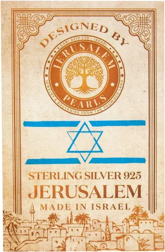 Miniatura 5 de Colgante clásico de plata 925 de estrella mesiánica de David con cruz, Israel Jerusalén Tierra Santa Regalo Plata maciza 925 Collar