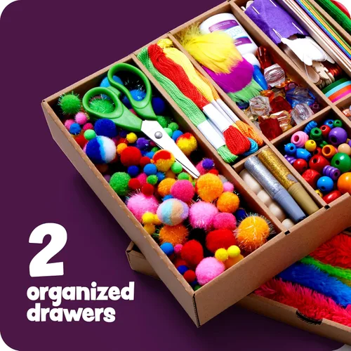 Miniatura 3 de Dan&Darci Bóveda de Artes y Manualidades - Kit de Suministros de Manualidades en una Caja - Regalo de Navidad para Niños de 4, 5, 6, 7, 8, 9, 10, 11