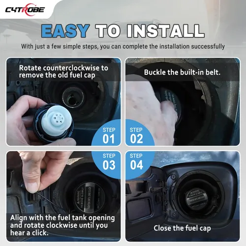 Miniatura 6 de Tapa de gasolina compatible con Hyundai Veloster Accent Sonata Azera Genesis Elantra Coupe GT Equus Ioniq Kona Tiburon Kia Amanti Optima Borrego