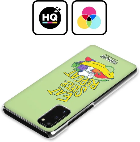 Miniatura 2 de Head Case Designs Funda rígida con licencia oficial de Peanuts Eat Sleep Snoopy Naturally Sweet compatible con Samsung Galaxy S23 Ultra 5G Comer