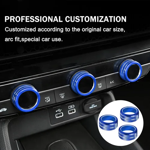 Miniatura 4 de Accesorios para Honda Civic 2026 2025 2022-2024 para CRV 2026 2025 2024 2023 para Acura Integra 2025 2024 2023 Luz de emergencia, cubierta de Azul
