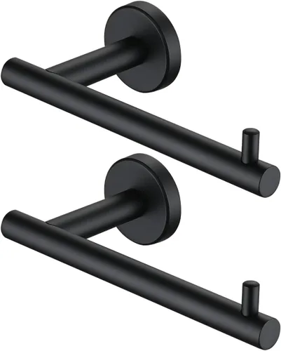 Miniatura 24 de JQK Soporte para Papel Higiénico, 5 Pulgadas Acero Inoxidable 304 Grosor 0.8mm Dispensador de Papel Higiénico para Baño, Sostiene Mega Rollos