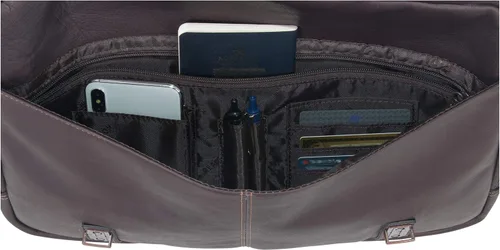 Miniatura 6 de Kenneth Cole REACTION Show Business - Bolsa de mensajero de cuero colombiano para portátil de negocios de 16 pulgadas