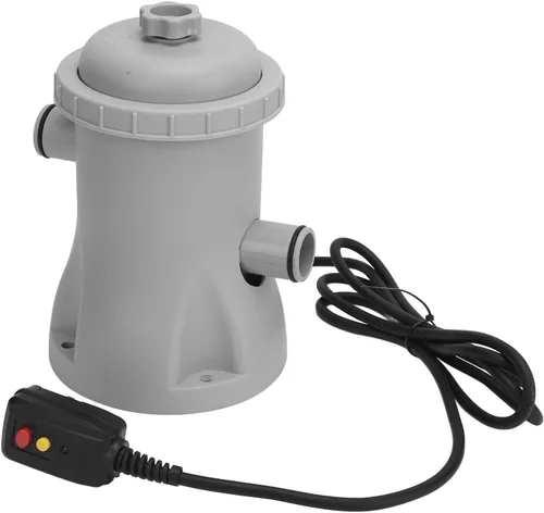 Sistema eléctrico de bomba de filtro de piscina, bomba de filtro de agua reutilizable de bajo ruido con accesorios para bombas de piscina, cartucho
