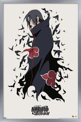 Miniatura 15 de Trends International Naruto Shippuden - Póster de pared de Itachi, 14.725 x 22.375 pulgadas, versión enmarcada de madera de granero