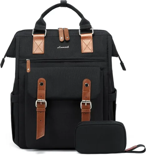 Miniatura 19 de LOVEVOOK - Mochila para laptop, para viaje de trabajo, bolso de enfermera, profesor, médico, viajero, para computadora de negocios, mochila