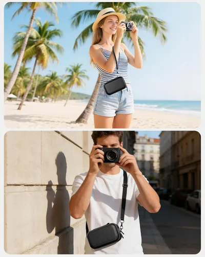 Miniatura 7 de ProCase Funda rígida para cámara digital 4K para VJIANGER, JGIPL, Duluvulu, Zostuic, Oiadek, Lecnippy, accesorios de cámara NIKICAM, bolsa