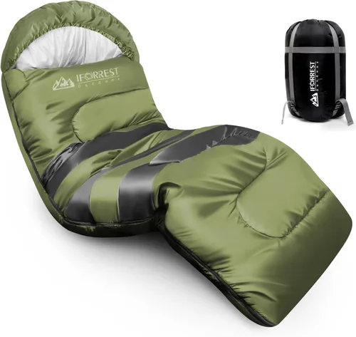 Miniatura 8 de IFORREST Sleeping Bag - Single-Person Cold Weather Camping Bed for Adults and Teens - 33/40in - Extra-Wide & Warm