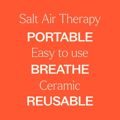 Miniatura 4 de Inhalador rellenable de sal del Himalaya rosa con sal de cristal rosa del Himalaya.