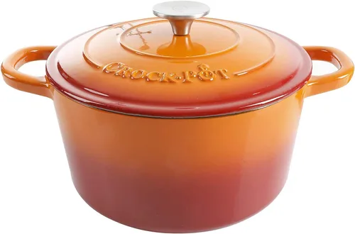 Miniatura 22 de Crock-Pot Artisan - Cacerola redonda esmaltada de hierro fundido estilo horno holandés, 3 cuartos de galón, verde pistacho