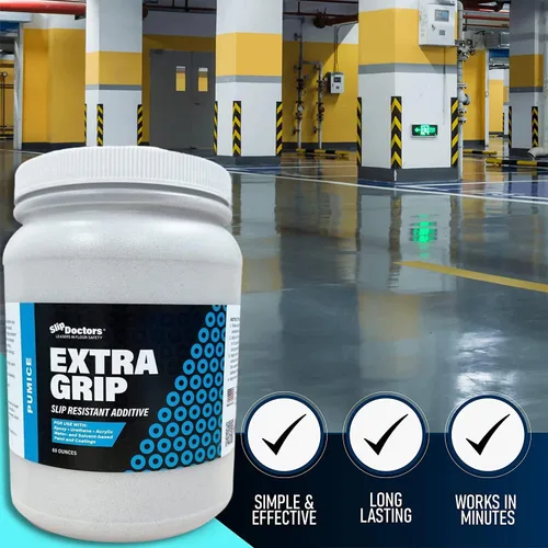 Miniatura 6 de Slip Doctors Aditivo de pintura antideslizante para pintura epoxi de color, uretano y acrílica. Aditivo de arena antideslizante de agarre extra que