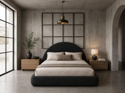 Miniatura 8 de Cama redonda – Funda lavable con cremallera – Espuma suave tapizada de lino – Modular minimalista moderno – Media luna – Se vende por separado