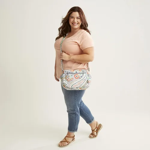 Miniatura 4 de Vera Bradley Bolso cruzado de algodón para mujer