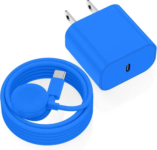 Miniatura 12 de Cargador USB C para Apple Watch, [certificado MFi] Cargador magnético rápido para iPhone, cable de carga USB C de 6 pies de largo y bloque
