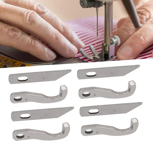 Miniatura 6 de Overlock Blade Juego de cuchillos de serger superior e inferior, 8 piezas de cuchillo de servidor para 925D 929D 935D 1034D PL1500 piezas piezas