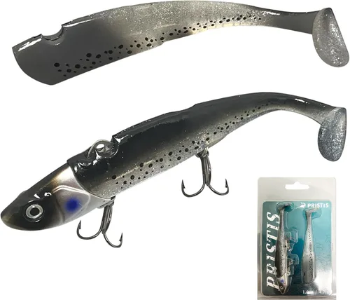 Miniatura 9 de Pristis Lifelike Fishing Plugs for Bass Muskie Walleye, Slow Sinking Swimbaits for Saltwater Freshwater, Shallow Deep Diving Crank Hard Baits Lure
