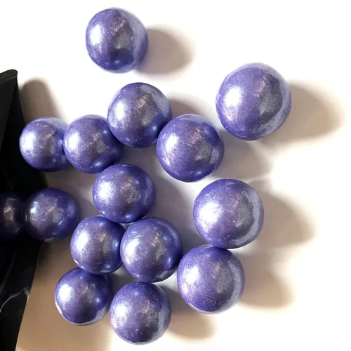 Miniatura 13 de Bolas de goma de mascar de 1 pulgada para máquina de chicle, bolas de goma de mascar de celebración (1 libra, mezcla de bebé (azul claro y blanco))