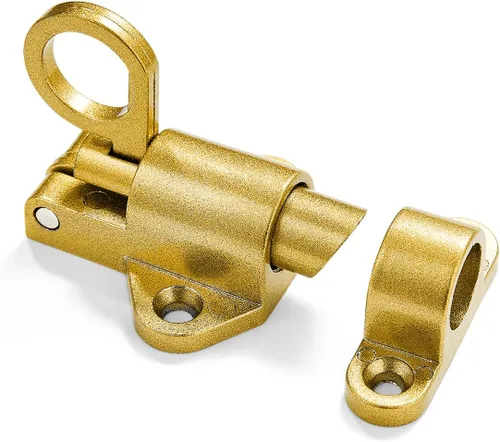 Miniatura 14 de INIRET 2 paquetes de pestillos de cierre automático, cerradura de puerta de resorte blanco, cierre de perno resistente, cerradura automática