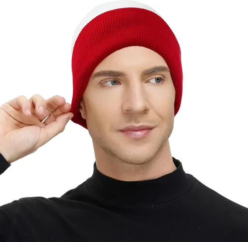 Miniatura 77 de American Trends Gorro para hombre y mujer, gorro de punto suave y lindo con diseño de calavera