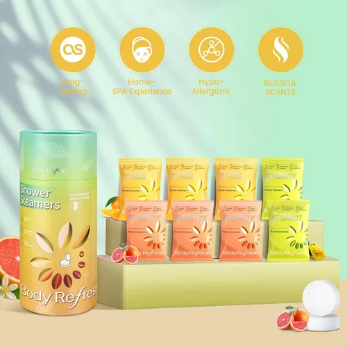 Miniatura 3 de BodyRefresh Paquete de 8 vaporizadores de ducha para aromaterapia, regalos de cumpleaños para mujeres, regalos del día de la madre para mamá, esposa