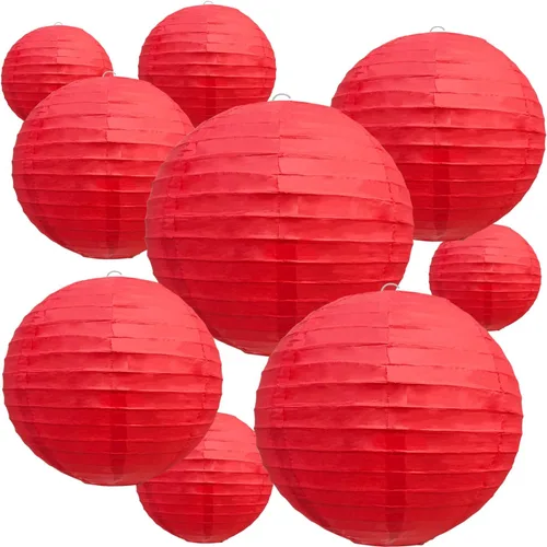 Miniatura 25 de BEISHIDA Faroles de Papel Blancos de 12 Pulgadas Decorativos Chinos/Japoneses Colgantes Redondos de Papel Lámparas para Cumpleaños, Bodas, Navidad