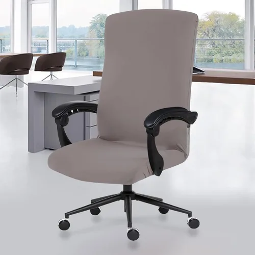 Miniatura 92 de Fundas elásticas para asiento de silla de oficina de escritorio - Funda universal de spandex para silla de computadora - Fundas removibles lavables