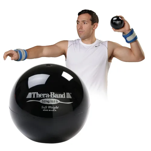 Miniatura 9 de THERABAND Peso Suave, 4.5" de Diámetro, Pelotas con Peso para Béisbol, Pelotas Pesadas para Sóftbol, Pelota de Mano Isotónica en Forma de Pelota