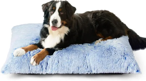 Miniatura 68 de EHEYCIGA Cama Mullida para Jaula de Perros Pequeños, Almohadilla de Jaula de Piel Sintética de Felpa, Cama Calmante Anti Ansiedad para Perros Gris