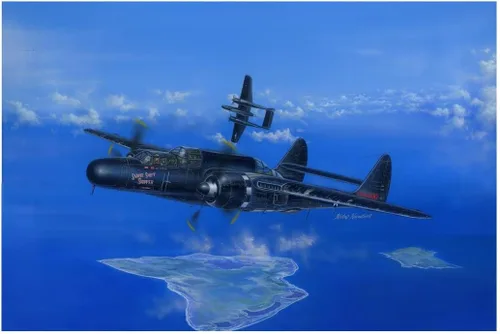 Hobby Boss US P-61B Kit de aviones Black Widow Blanco