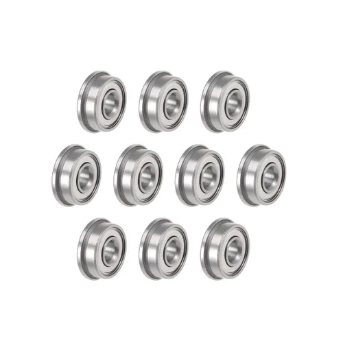 Miniatura 5 de Uxcell F685ZZ - Rodamientos de bolas con brida, de acero cromado con doble blindaje, ranura profunda, 5mmx11mmx5mm, 10
