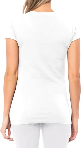 Miniatura 5 de Sexy Basics - Pack de 5 y 10 camisetas de color básicas, elásticas, casuales y activas de algodón para mujer