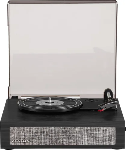 Miniatura 12 de Crosley CR6042A-BK Scout - Tocadiscos Bluetooth de 3 velocidades con altavoces integrados, color negro