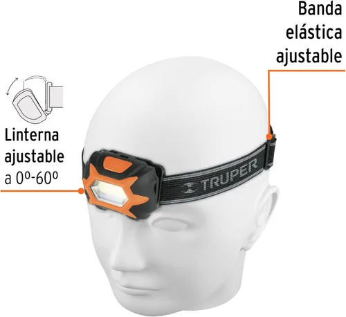 Miniatura 2 de Cabezal de linterna 150 lúmenes, un LED