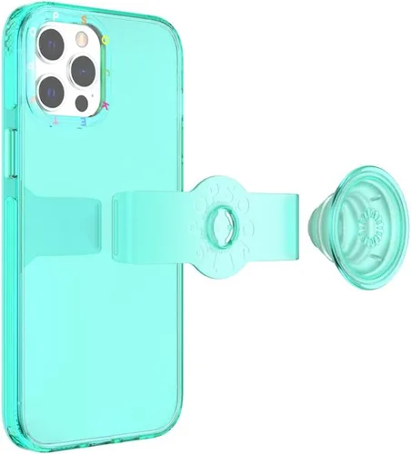 Miniatura 5 de PopSockets Funda para iPhone 12 Pro Max con agarre y deslizamiento para teléfono, funda para iPhone 12 Pro Max, menta verde