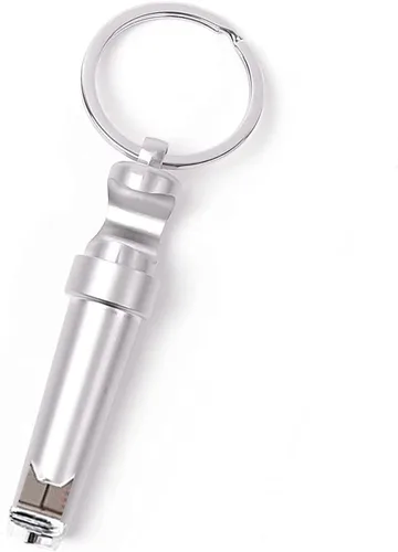 Mini llavero sacacorchos, elegante abridor de botellas portátil 3 en 1, sacacorchos de botella de vino, actualización de abridor de cerveza de vino