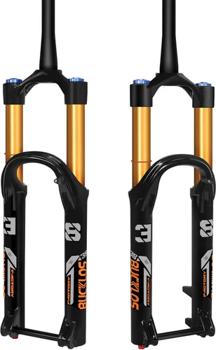 BUCKLOS Factory 38 27.5/29 pulgadas 4.331 * 0.591 in Boost Downhill Horquilla de suspensión neumática cónica, 7.087 in de recorrido 1.496 in tubo