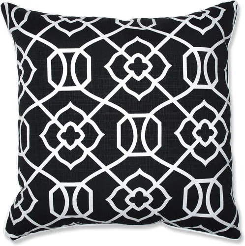 Miniatura 28 de Pillow Perfect Trellis - Almohadas para interiores y exteriores, 2 unidades, lumbares, 11.5 x 18.5 pulgadas, color negro