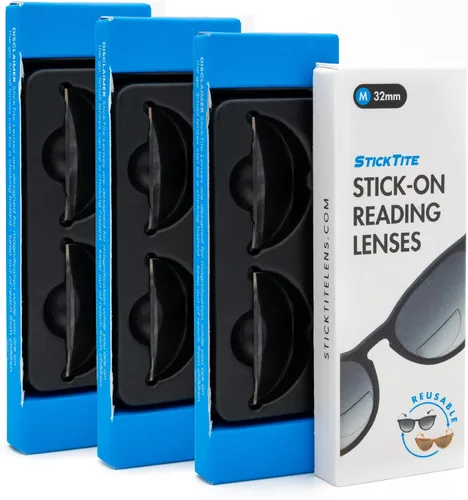 Miniatura 8 de StickTite Lens Mediano 32 mm - Lentes bifocales adhesivos - Convierta instantáneamente las gafas de sol en gafas de sol bifocales magnificadas.