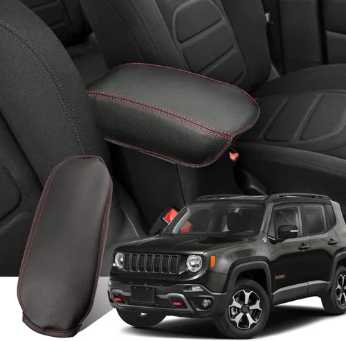 Miniatura 9 de Ruiya Funda para reposabrazos para Jeep Renegade, cubierta de consola central, para Jeep Renegade 2015-2023, accesorios para Jeep Renegade, cubierta