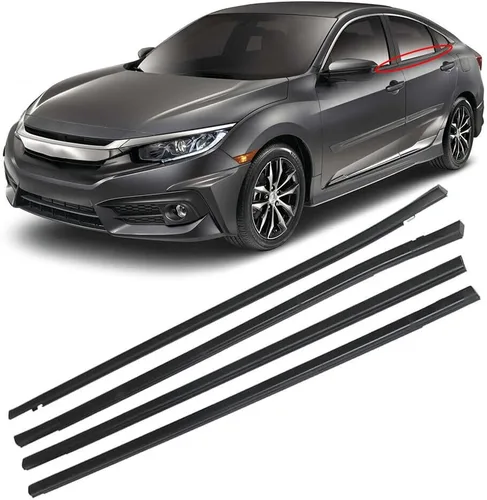 Miniatura 4 de 4 tiras de sellado para puerta 72450-TEA-T01 compatibles con Honda Civic Sedan 2016-2021, sustituye a # 72410-TEA-T01, 72910-TEA-T01, 72950-TEA-T01
