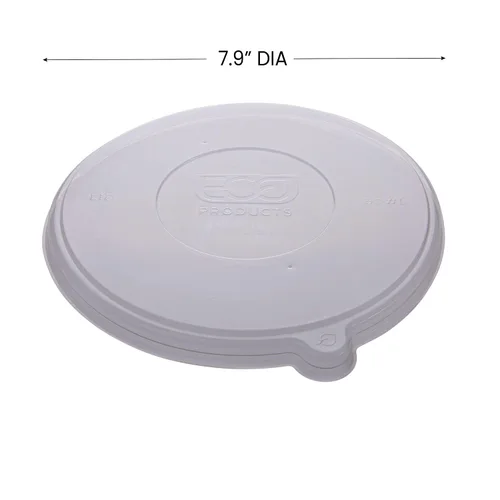Miniatura 4 de Eco-Products - Tapas planas recicladas, caja de 400, se adapta a cuencos de fideos cupé de 24-46 onzas/16-40 onzas, 100% PET reciclado de botellas
