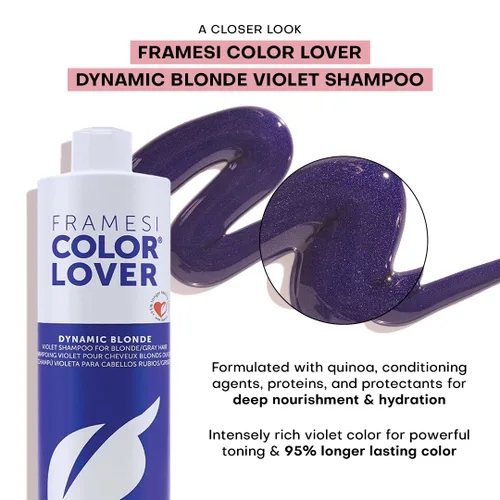 Miniatura 4 de Champú Framesi Color Lover, 16.9 onzas líquidas.